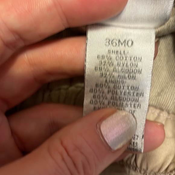 Girls 36 months Miniwear khaki double lined pants like a cargo pant - Picture 3 of 4